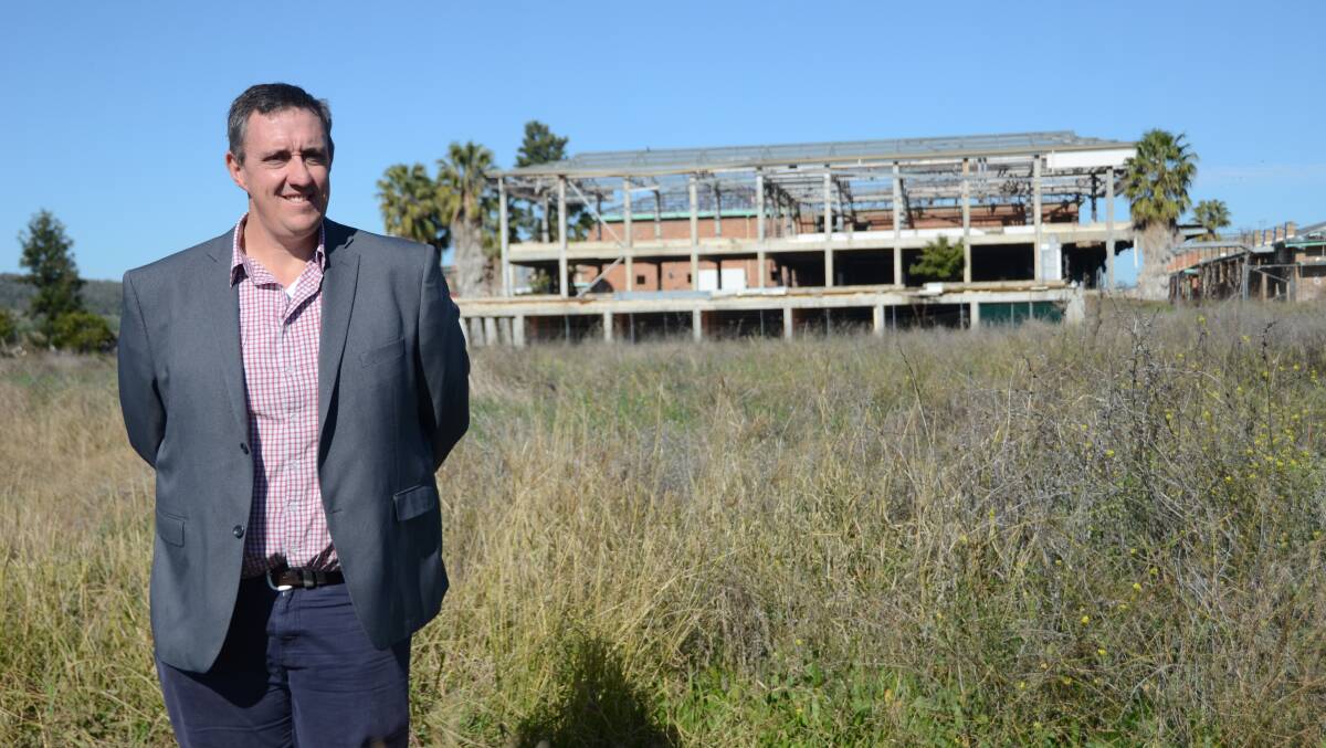 COUNCIL SUPPORT: Gunnedah Shire Council's Director Planning and Environmental Services Andrew Johns at the former abattoir site.