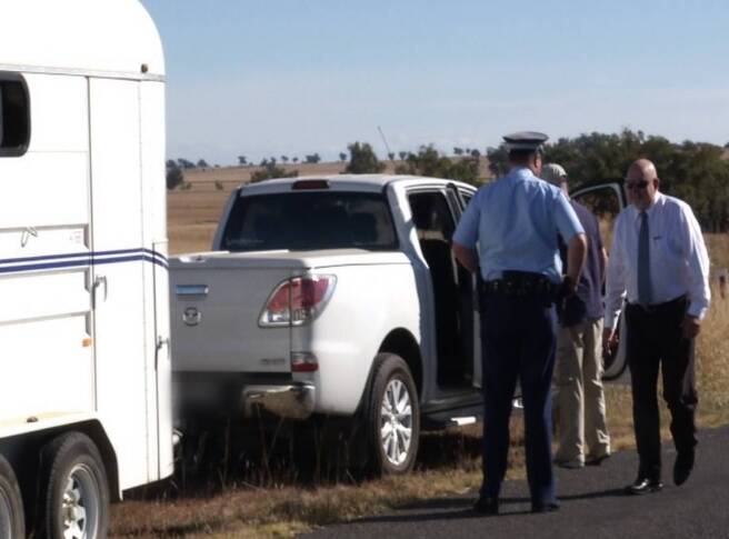 Tubing proven: Prussian Secret was drenched within 24 hours of racing and was intercepted by police and stewards en-route to the Gunnedah Cup in 2013.