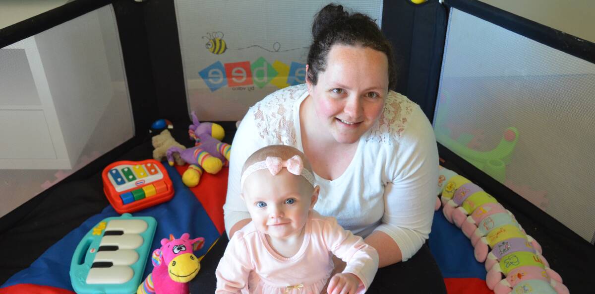 BABY BONDING: Helen Noble and her daughter Amelia regularly visited the Gunnedah mothers' group that is no longer operating.