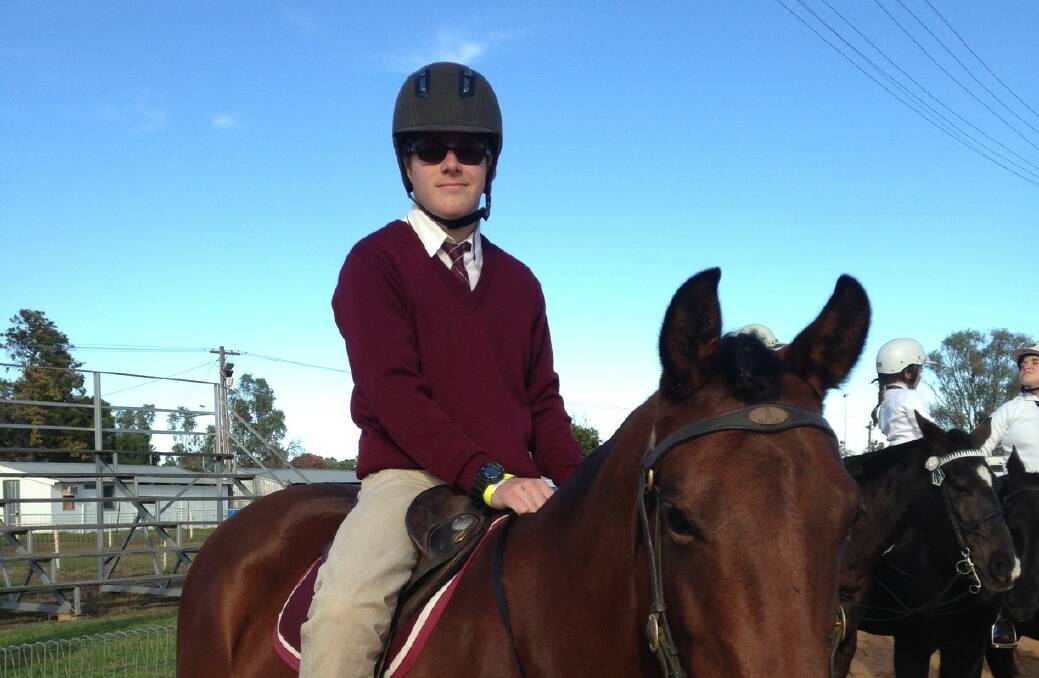 Boggabri Pony Club's Luke Bullen gains the highest point score for boys 13-15 years at the Narrabri event. 