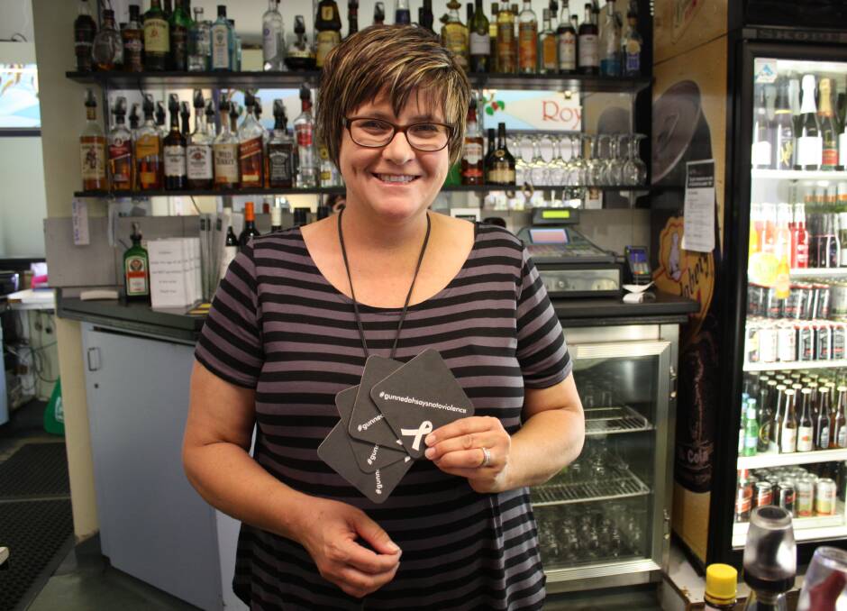 Gunnedah Hotel was the first licensed premises to receive White Ribbon coasters to spread awareness.
