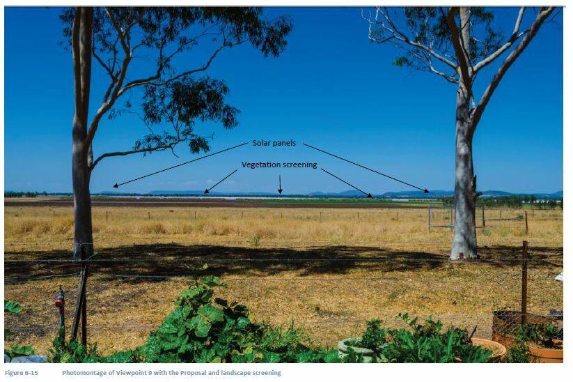 This photograph was taken on the Browns property, which is referred to as Viewpoint 9 in the EIS. Image: Gunnedah Solar Farm Environmental Impact Statement