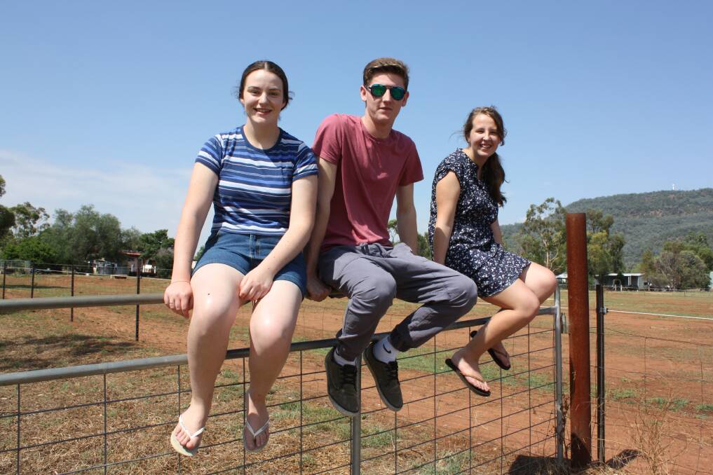 Keely Murphy, Sam Koenig and Michaela Langdon are relieved that the wait for their HSC results is over.