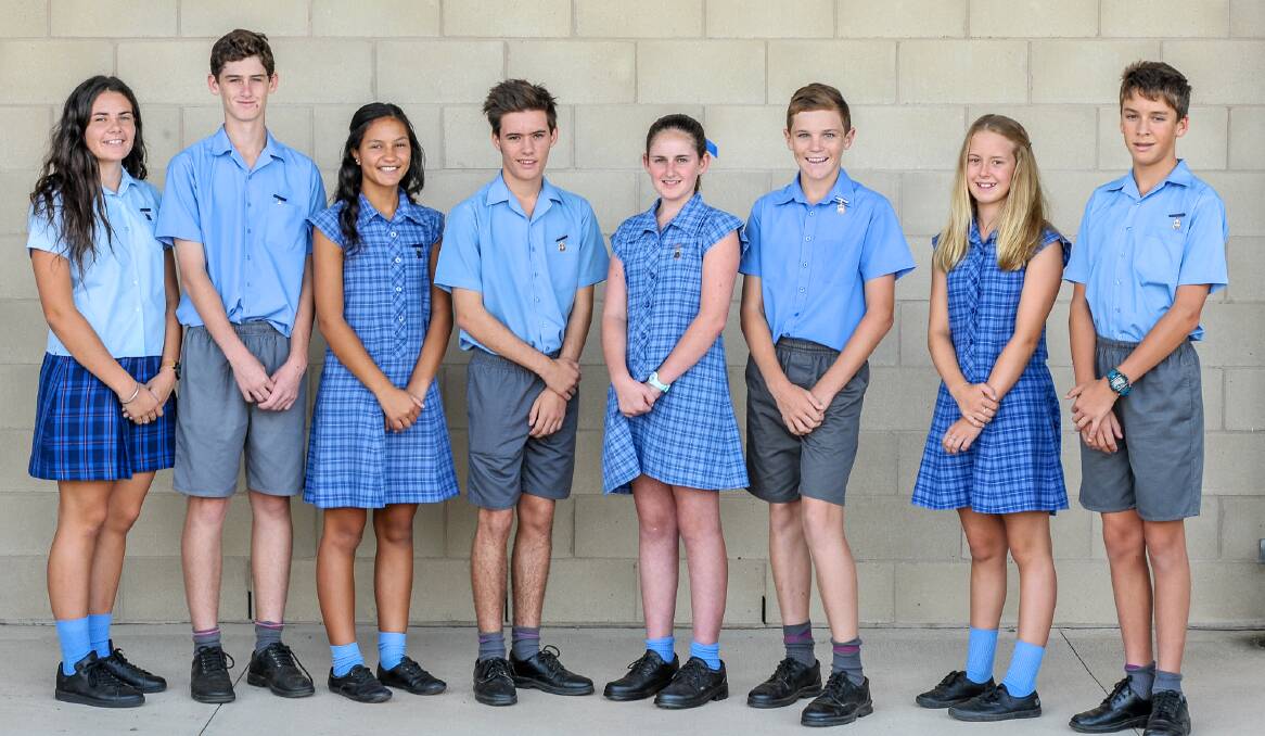 St Mary's College SRC: Grace Jaeger and Caleb Dorrington (Year 11), Nautica Eather and Hayden Baker (Year 10), Alice Donnelly and Kaleb McIlveen (Year 9), and Annabelle Henry and Samuel Maxwell (Year 8).