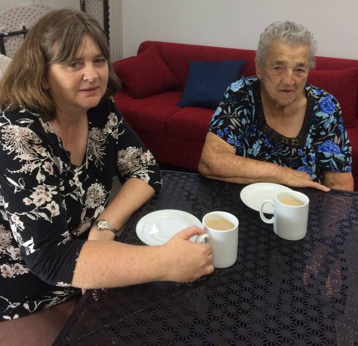 CATCHING UP: Dianne Schutz and Joyce Lodge enjoy a cuppa at Tea on Tempest.