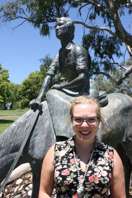 GUNNEDAH GIRL: Ruth Macaulay has returned home and is the new project officer for the Dorothea Mackellar Memorial Society.