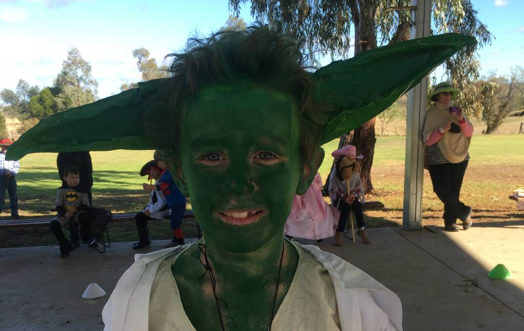 JEDI MASTER: Max Gavel channels The Force as the well-loved Star Wars character Yoda, complete with green skin and large pointy ears.