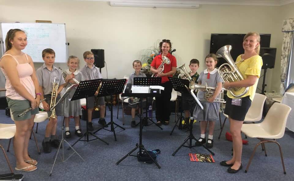 Just Brass in action at Mackellar Care Services.