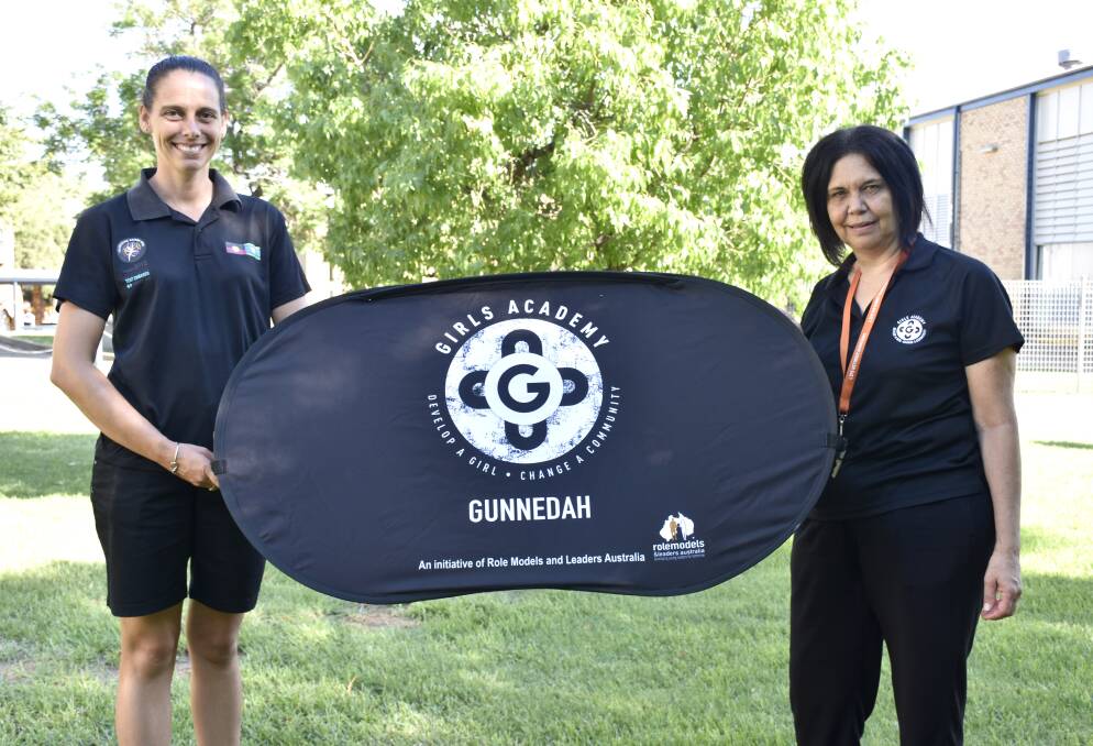 Kylie Milsom and Blanche Biles are keen to make a difference in the lives of Indigenous students at Gunnedah High School through the new program Girls Academy. Photo: Alyssa Barwick