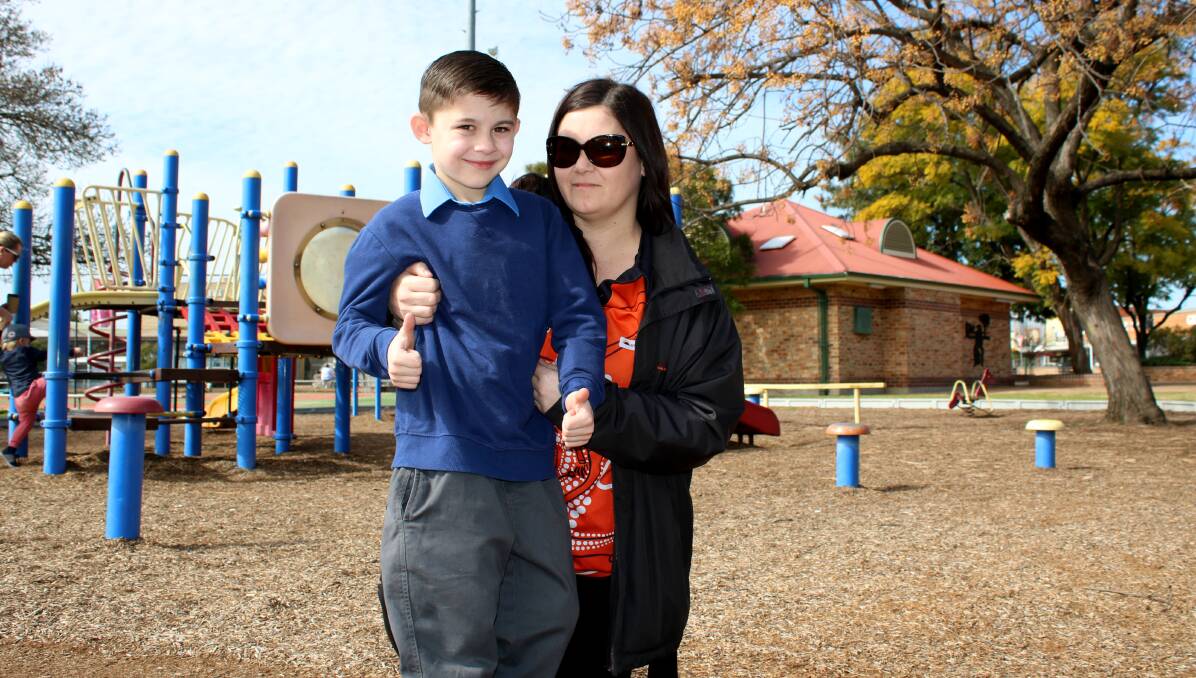 GREAT EXPECTATIONS: Gunnedah mum Ashley Bender believes the proposed all-inclusive playground will provide a safe and helpful environment for her son, Kyren.