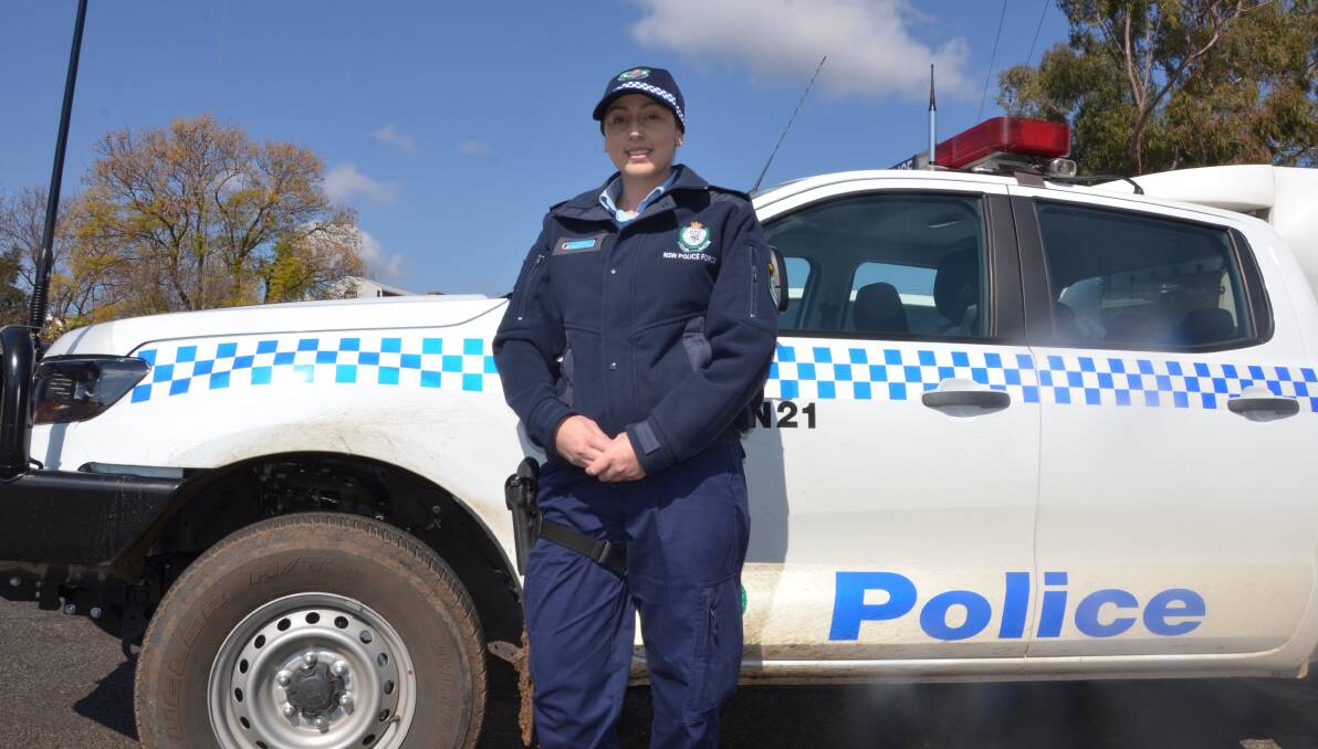 HITTING THE BEAT: Isabella Iuso has joined Gunnedah police as a Probationary Constable. Photo: Billy Jupp 
