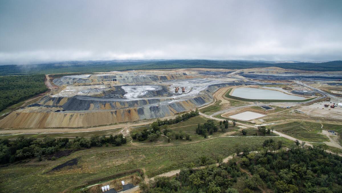 FROM ABOVE: Whitehaven Coal's Maules Creek Mine captured from a drone. 