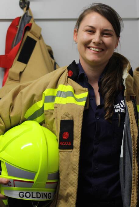 Friendly face: Boggabri Fire and Rescue deputy captain Hannah Golding. She is among just a handful of staff available for call-outs in town.