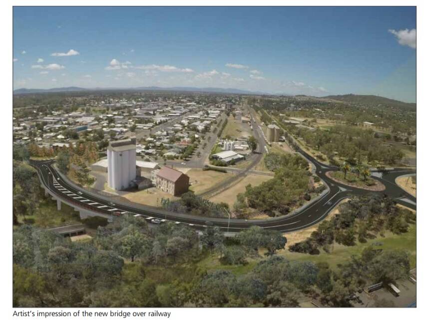 Design released: What Gunnedah's new road-over-rail bridge will look like.