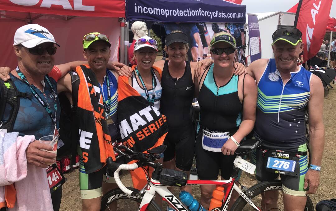 PUT TO THE TEST: Local triathletes at Forster's Ultimate Triathlon Tim Duffy, Ross Durham, Cath Murray, Sophie King, Lauren Robertson and Anthony Martin. Photo: Supplied