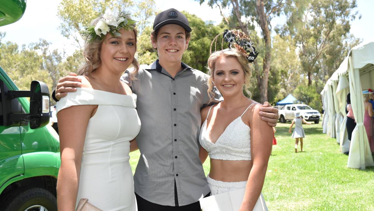 Georgia Bradfield, Cooper Patterson and Mackenzie Barnes at Riverside Racecourse. Click on the photo to look through social pictures from the day.