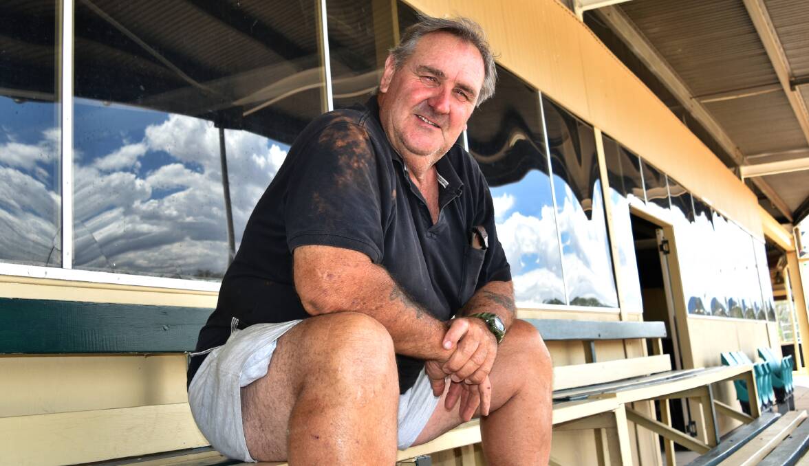 PUZZLED: Geoff Rose, pictured at the Gunnedah Greyhound Racing track, says he wants to make sure clashes don't happen in the future.