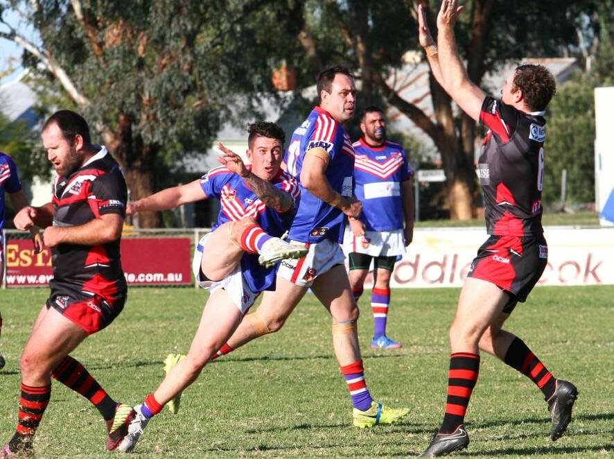 UPHEAVAL: Gun Bulldogs five-eighth Matt Brady could be playing against Werris Creek next year, which would be fine by Magpies co-coach Ron Dellar. Photo: Mark Bode