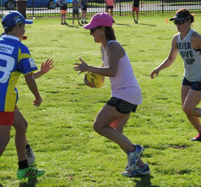 ON A ROLL: Nichole Carlyon is making the most of her decision to play Oztag.