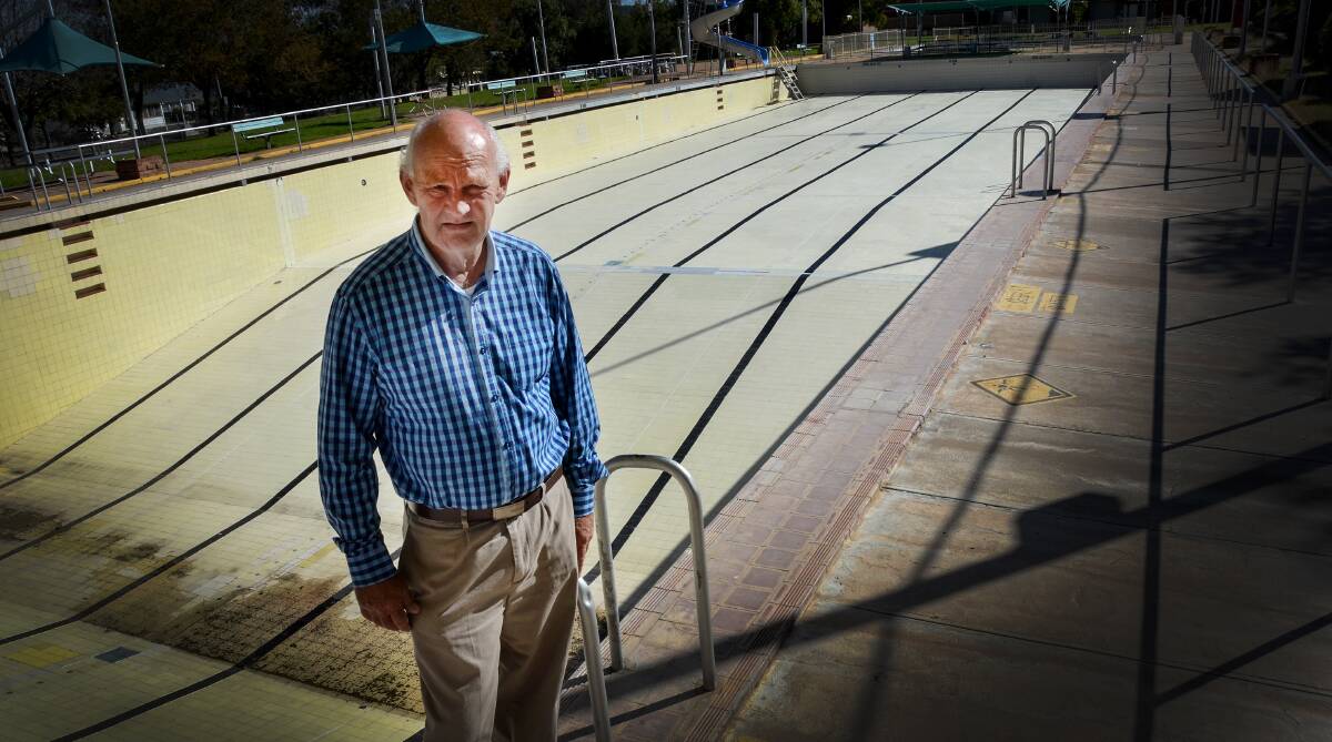 Development: Gunnedah Shire Council special projects manager Mike Silver, pictured in June, said council selected its preferred tenderer for the upgrade of Gunnedah Memorial Pool on Wednesday night. Photo: Ella Smith