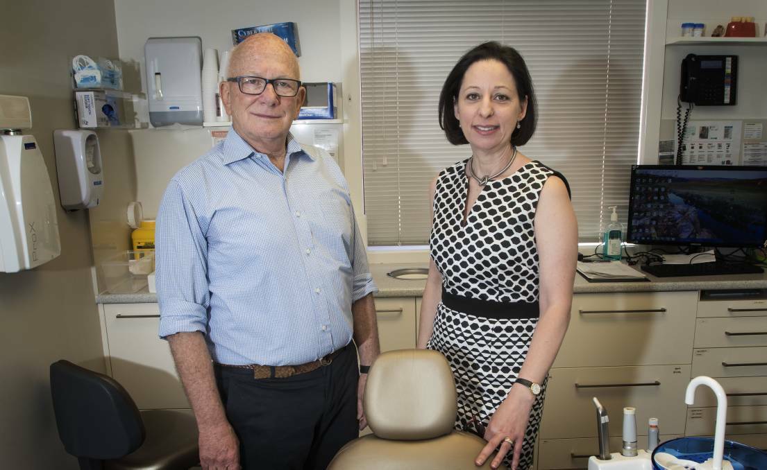 FIGHT FOR DENTAL HEALTH: Dr Michael Jonas and Dr Sarah Raphael spoke at fluoridation meetings in Gunnedah and Tamworth last month on behalf of dentists and the ADA NSW. Photo: Peter Hardin