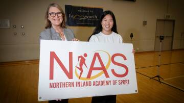 NIAS CEO Shona Eichorn (left) and sports programs manager Nicole Wong (right) are excited to be bringing the Academy Games to Tamworth for the next three years. Picture by Peter Hardin