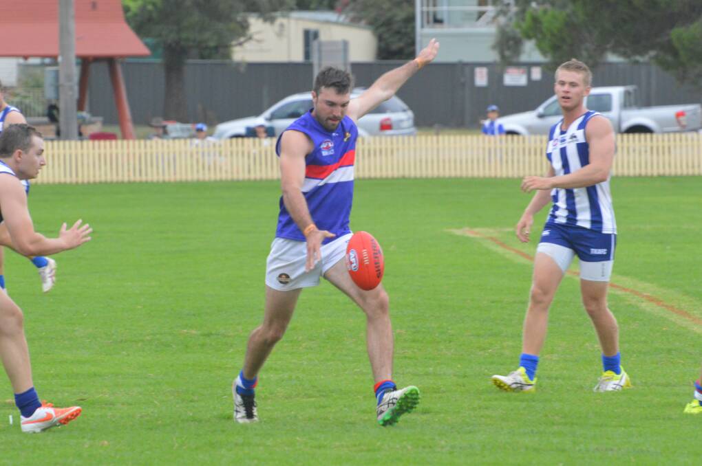 On target: Al Hillard was one of Gunnedah's best in their thumping win over Inverell. Bulldogs coach Greg Piggott believes the side has the ability to defeat the Nomads on Saturday if they execute what they have worked on.