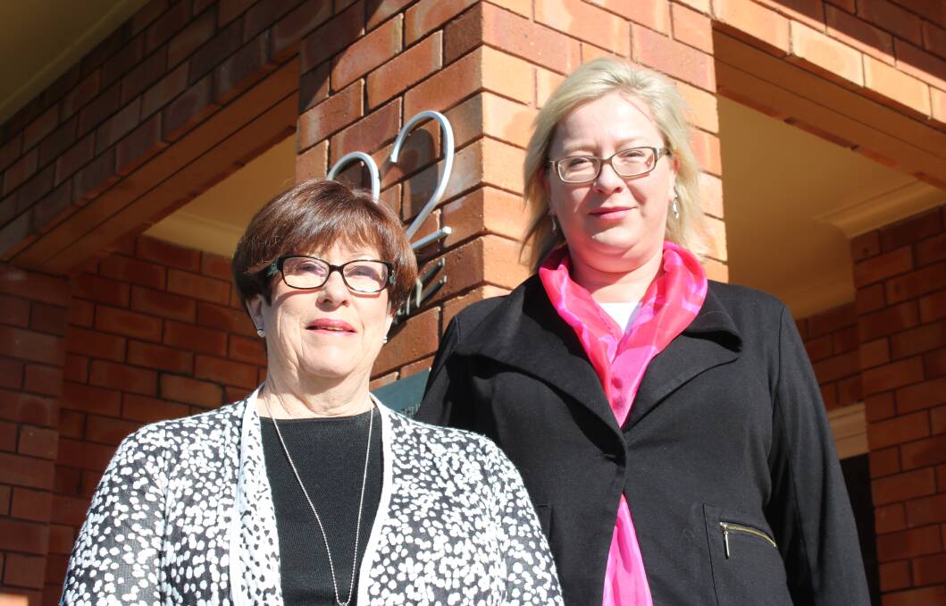 IN CHARGE: Legal secretary Maree Wilkinson and principal Juliana McArthur in Gunnedah where there's a number of women in law. Photo: Vanessa Hohnke