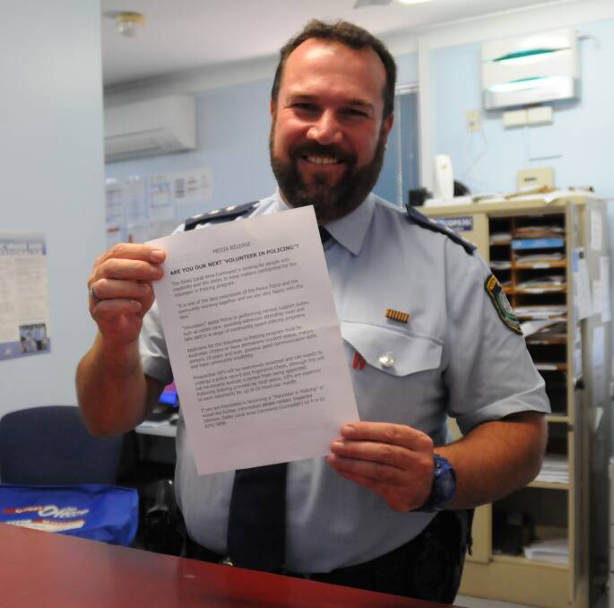 Gunnedah’s Inspector Paul Johnston is looking for capable helping hands from the community.