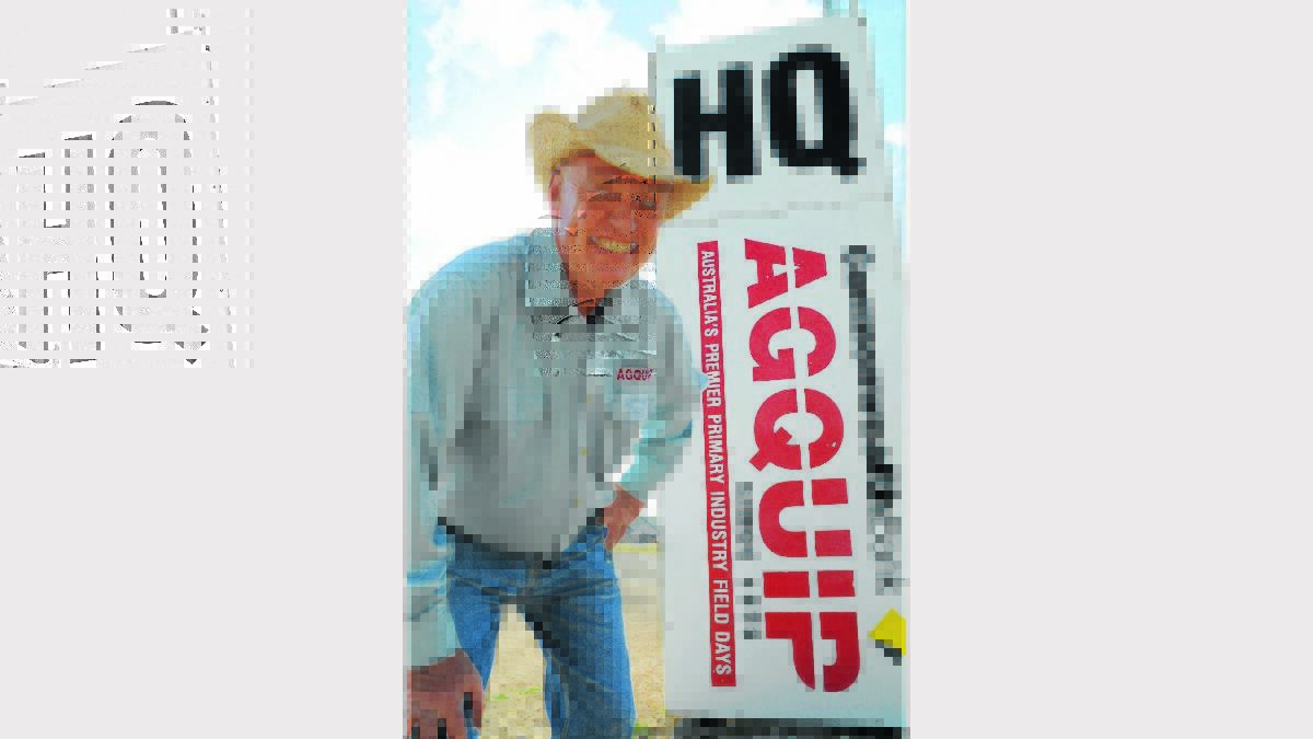 Rural Press Events general manager Barry Harley at AgQuip headquarters ready for the big days.