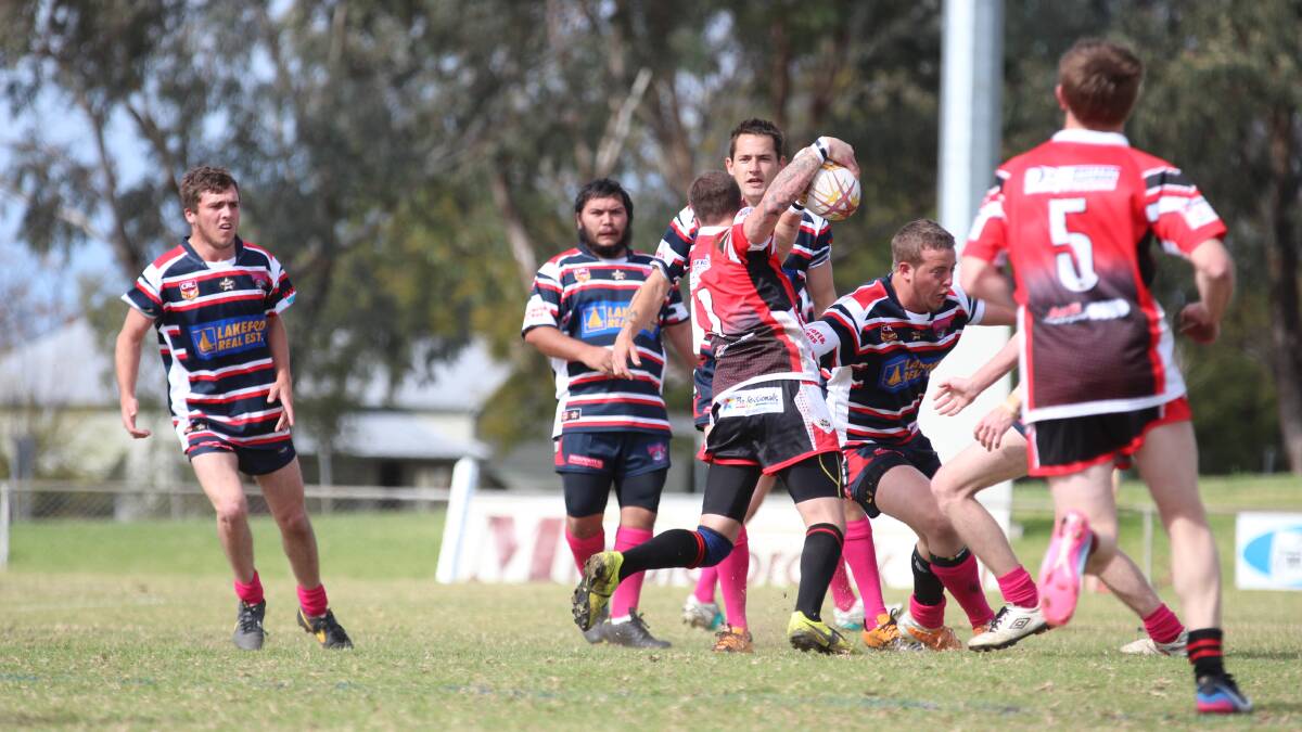 The Bulldogs reserve grade side defend against North Tamworth on Saturday.