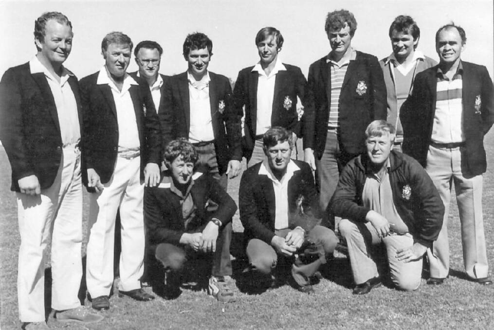 Gunnedah’s 1970 grand final winning, under-19 rugby league team. Pictured back left: Team manager Terry Maroney, Barry Bates, Fred Roberts, Jerome Carrigan, Ken “Boof” Tydd, Terry Raynor, Dave Tydd, Wayne “Blue” Campbell, Warren Tydd and coach Doug Dries. Front left: Alan “Woolly” Hillier, Larry “Tank” Campbell, Gary Roberts, Gerry Parkes (deceased). Robert “Shirley” Miller was also a member of the team but unable to play on grand final day due to injury.  