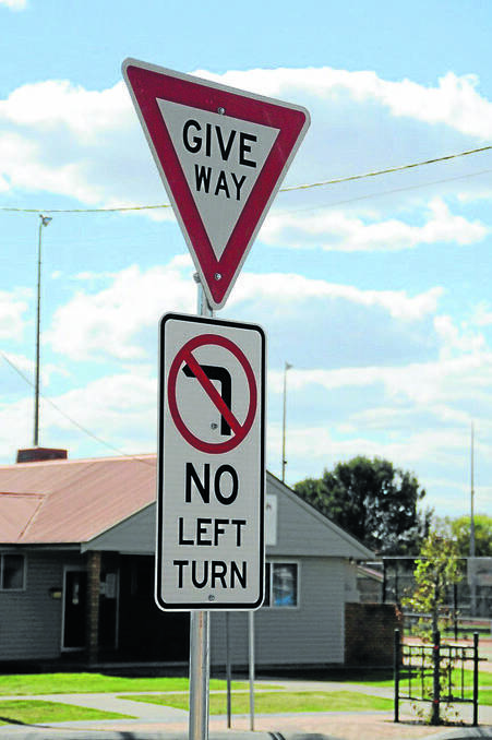 New traffic signs have recently been installed further along Chandos Street.