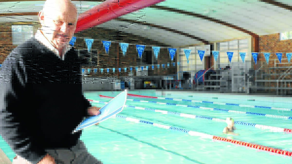 Council’s director of planning and environmental services Michael Silver at the indoor heated pool last year.