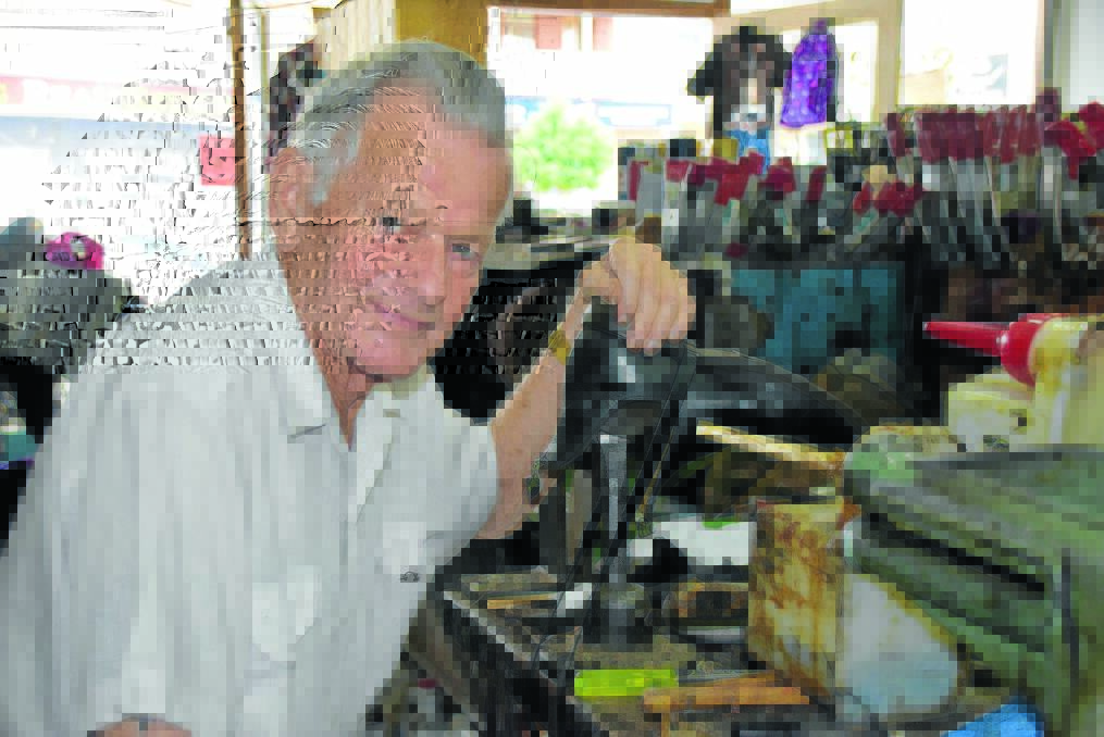 Bill Syphers has more than 70 years experience as a bootmaker and saddler, making him arguably one of the most experienced in Australia.