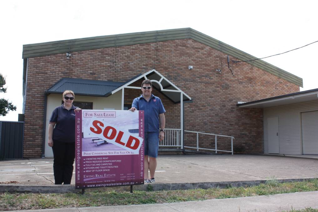 Captains Gaye and Richard Day when Gunnedah Salvation Army bought the building last year.
