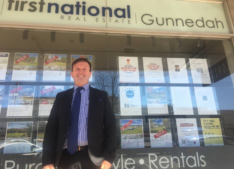 POSITIVE: First National Gunnedah principal Mike Brady says the Gunnedah Real Estate market is in good shape. Photo: Haley Craig