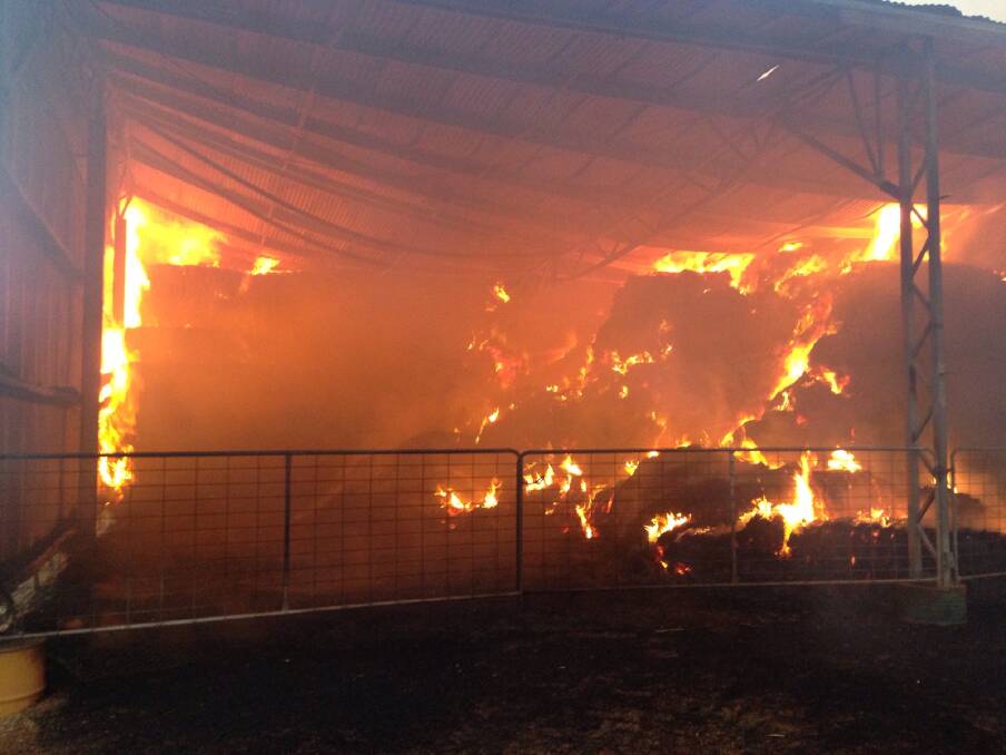 DESTROYED: The scene Rural Fire Service crews were confronted with on Thursday night. Photo: Rural Fire Service