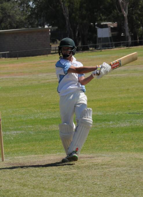 TO THE RESCUE: Alex Beasley during his 27 for Mornington-Court House.