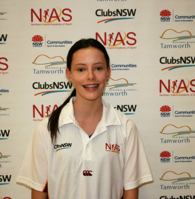 Tamworth basketballer Ruby Murphy has been with NIAS for two years. She hopes to one day compete in the WNBL.