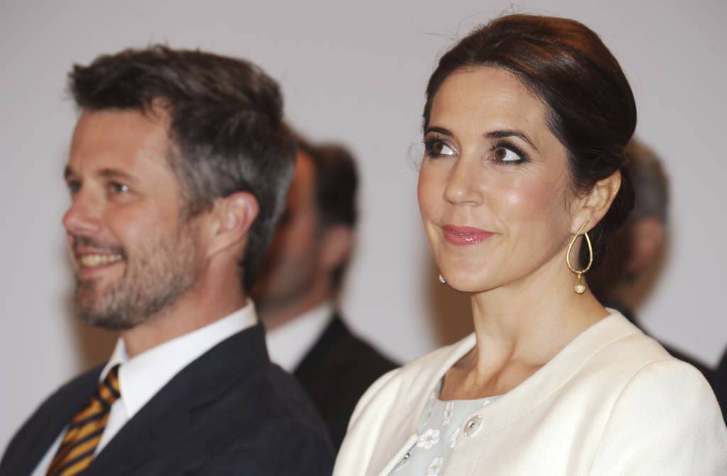 Denmark's Crown Prince Frederik, left, and Crown Princess Mary attend the official opening of  Danish Design at the Sydney Opera House in Sydney. Photo: Dean Lewins