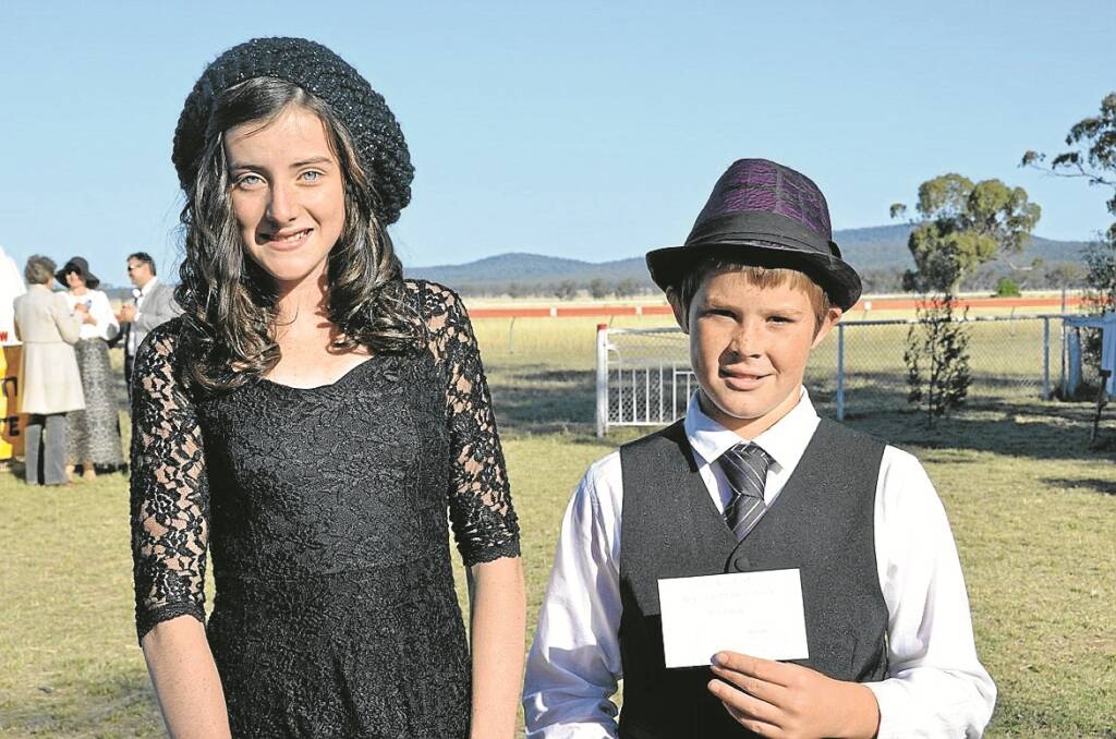 YOUNGSTERS Sophie Perkins and Oscar King, of Gunnedah, impressed the judges in the fashion stakes, taking out the under 15 years section of Fashion on the Fields, sponsored by Gilwest.