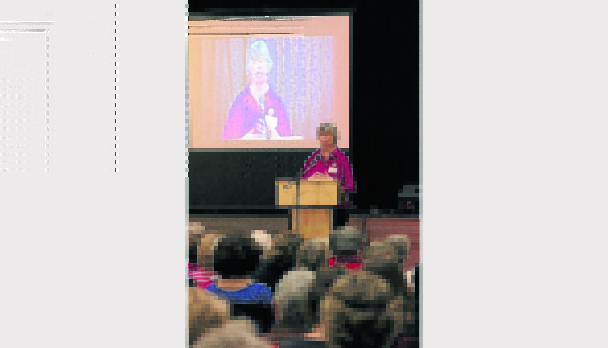 ONE of the keynote speakers was Christine Jensen, wife of the Anglican Archbishop of Sydney.