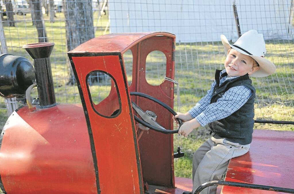 THREE-YEAR-OLD Fletcher Wilby was a big fan of the children's train rides.