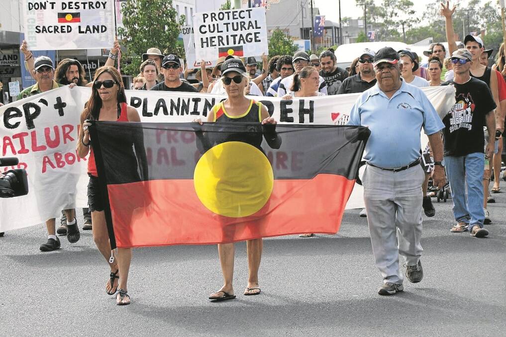 ABORIGINAl people held a peaceful march along Conadilly Street to Wolseley Park before signing an Aboriginal Cultural Heritage and Environmental Protection Agreement.