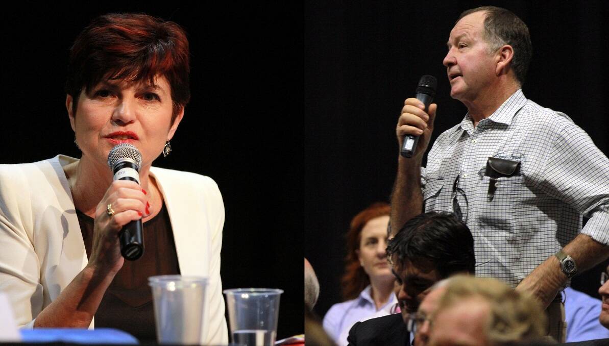 Environment Minister Robyn Parker, was asked to allay concerns of the timber industry by Gunnedah resident George Avard, at yesterday’s Community Cabinet meeting in Tamworth.