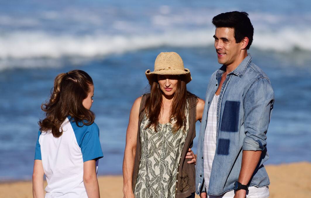 Georgie Parker on location in Palm Beach as Home and Away's Roo Stewart. Picture: Getty Images