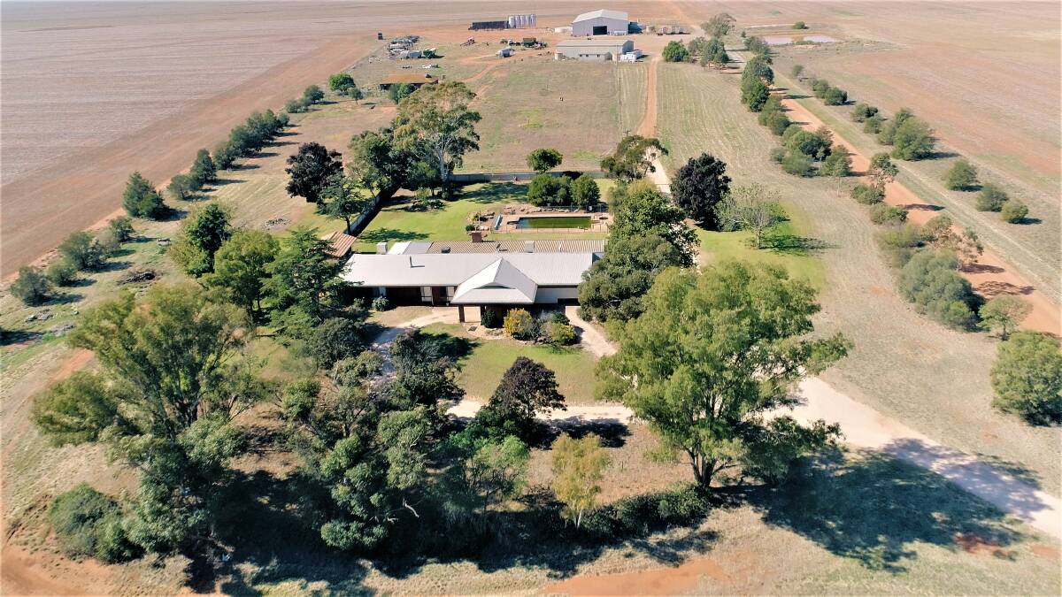 FROM ABOVE: The Ballandry Station homestead PHOTO: Nutrien and Harcourts 