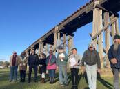 Manilla residents and Tamworth MP Kevin Anderson have spent three years campaigning to save the viaduct. Picture supplied