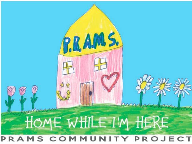 'Home While I'm Here' project logo drawn by eight-year-old Annabelle Mitchell. Picture Supplied